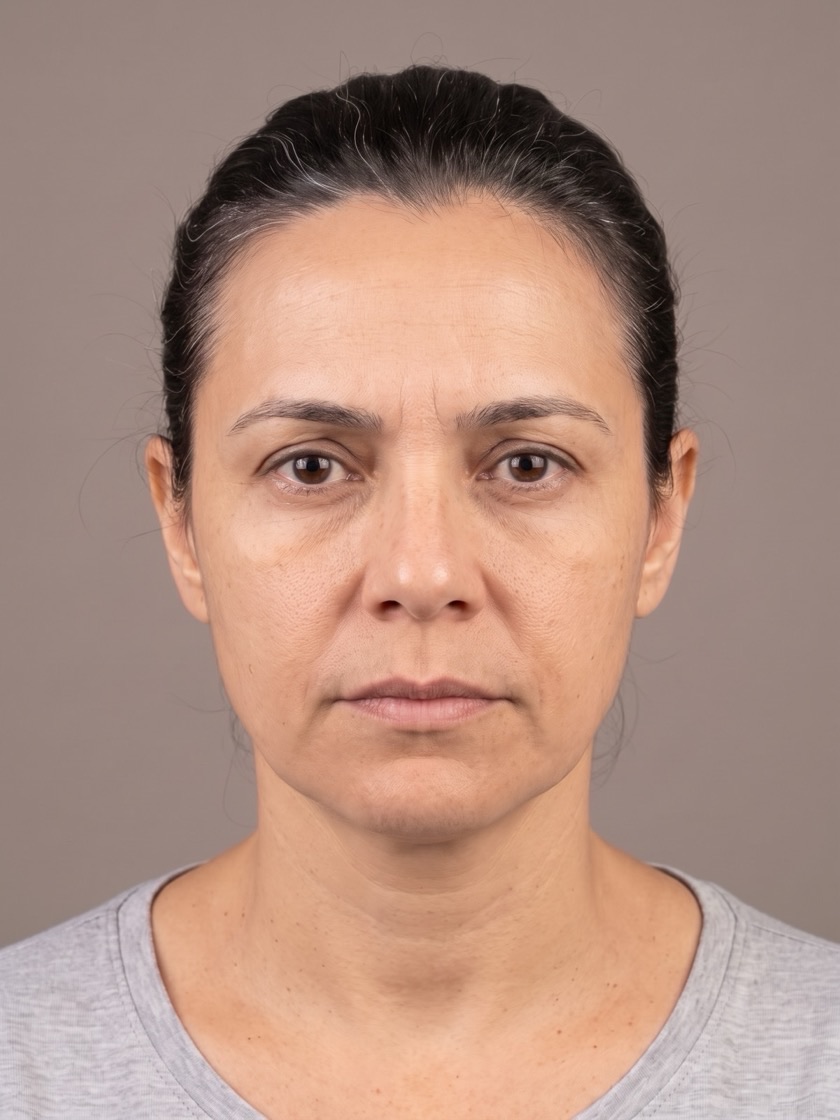 Região dos olhos, depois
