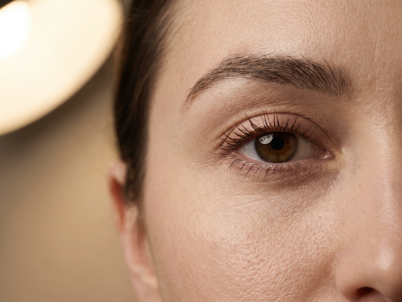 Detalhe da região dos olhos