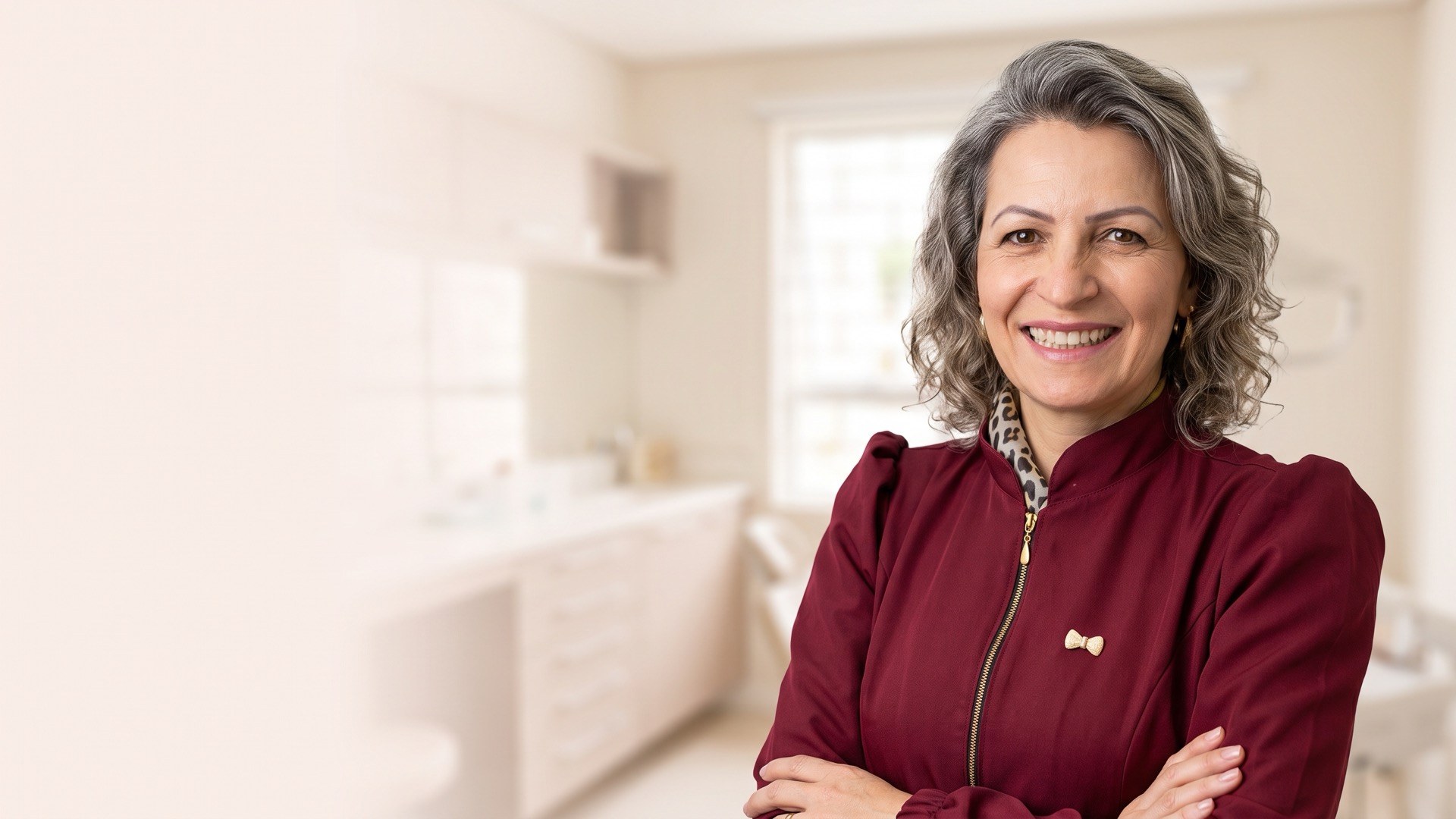 Cirurgiã-dentista responsável pela Dra. Simone Rigatti Bueno, no consultório