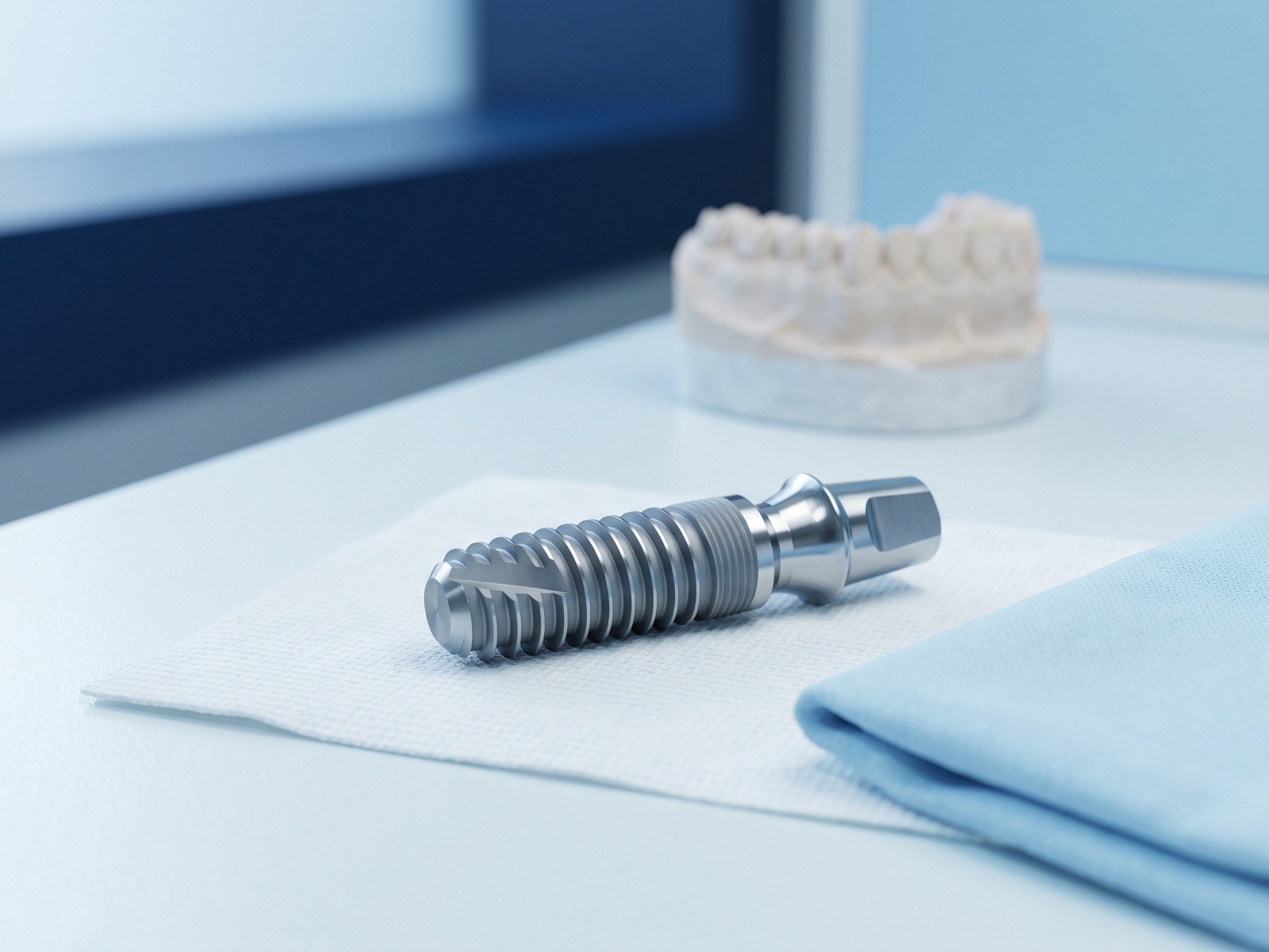 Detalhe clínico do tratamento: Implantes e próteses